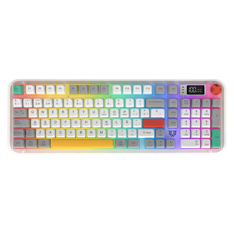 TECLADO GAMER INALAMBRICO BALAM RUSH WARSTRIKE FROST