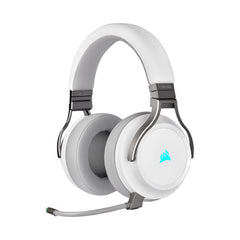 AUDIFONOS CORSAIR (CA-9011186-NA) VIRTUOSO WIRELESS SE RGB WHITE 7.1CH USB C/MIC COMP. PC-1