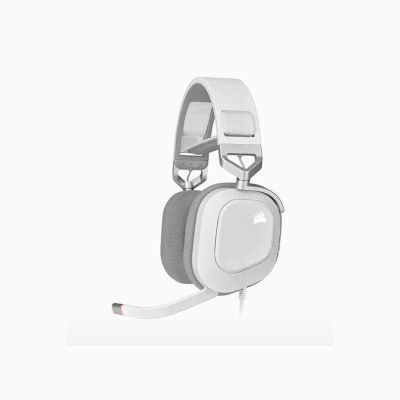 AUDIFONOS CORSAIR (CA-9011238-NA) HS80 RGB BLANCO, 7.1 CH USB / MIC COMP. PC-1