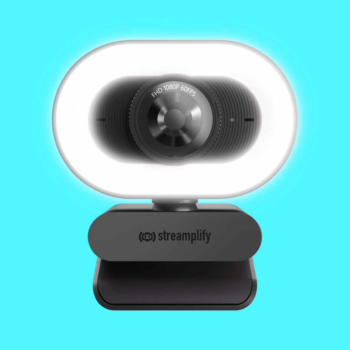 CAMARA WEB STREAMPLIFY (CAM PLUS-FHD-2M60-LIGHT-BK) FHD, 2MP, 60FPS, LUZ INTEGRADA, NEGRO