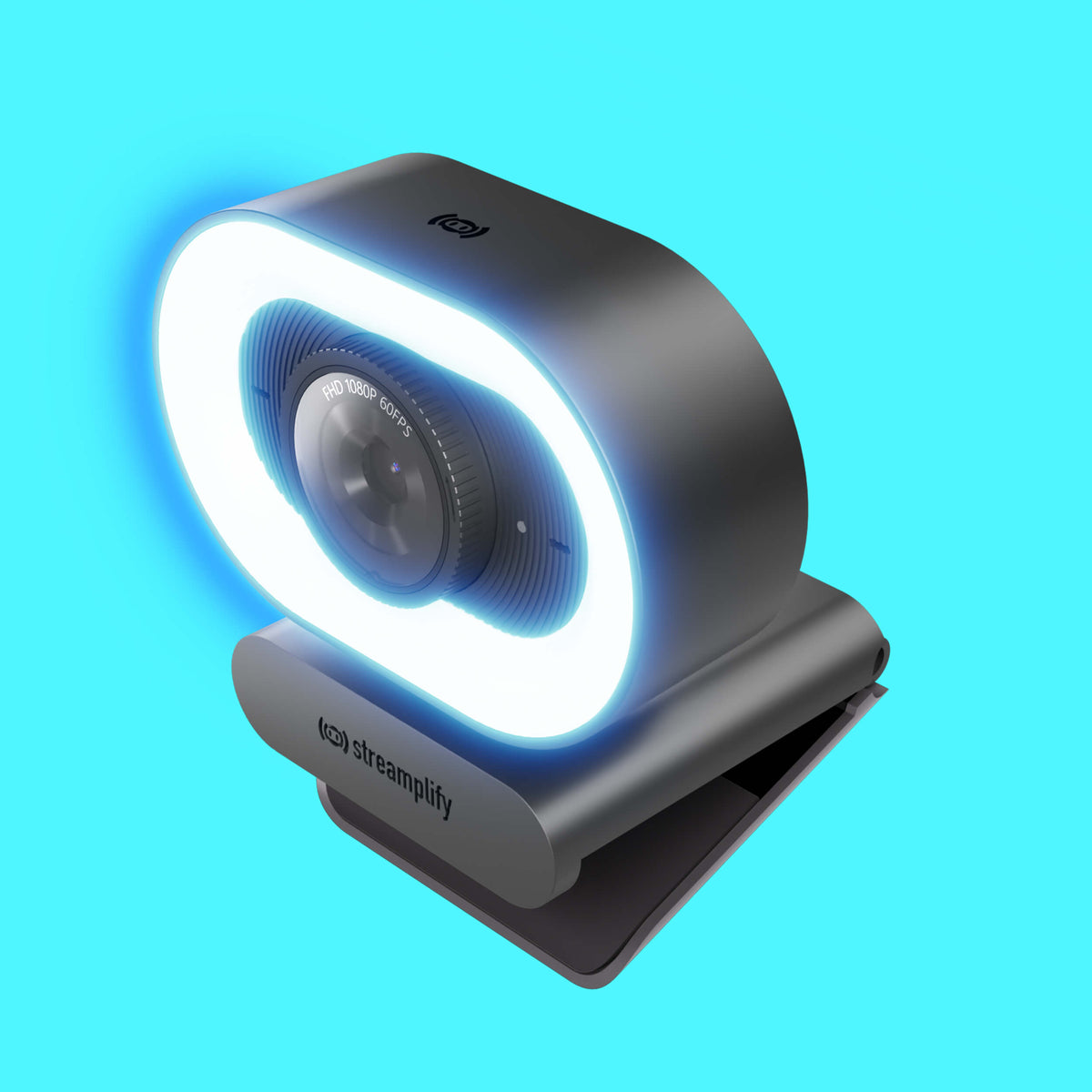 CAMARA WEB STREAMPLIFY (CAM PLUS-FHD-2M60-LIGHT-BK) FHD, 2MP, 60FPS, LUZ INTEGRADA, NEGRO