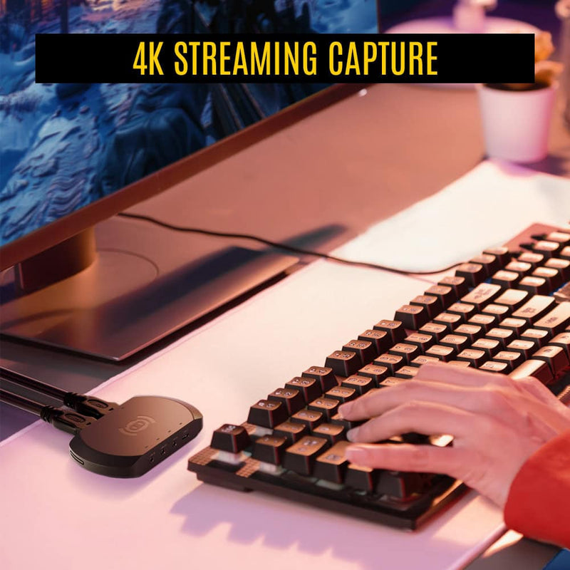 CAPTURADORA DE VIDEO STREAMPLIFY (CAPTURE-4K30-BK) 4K30, HDMI, USB, NEGRO