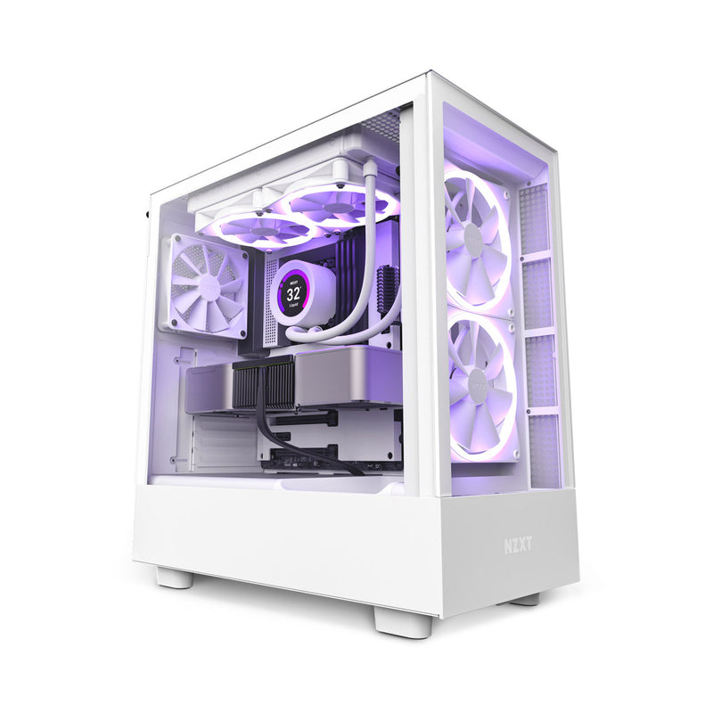 GABINETE NZXT (CC-H51EW-01) H5 ELITE COMPACT MID-TOWER, ATX, BLANCO-1