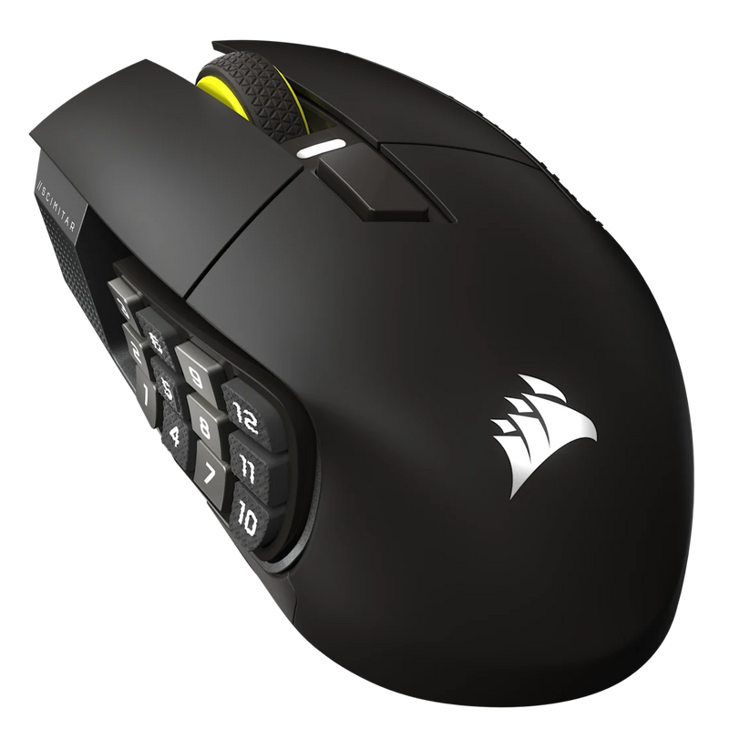 MOUSE OPTICO CORSAIR (CH-9314014-WW) SCIMITAR ELITE, WIRELESS, GRIS METALICO-1