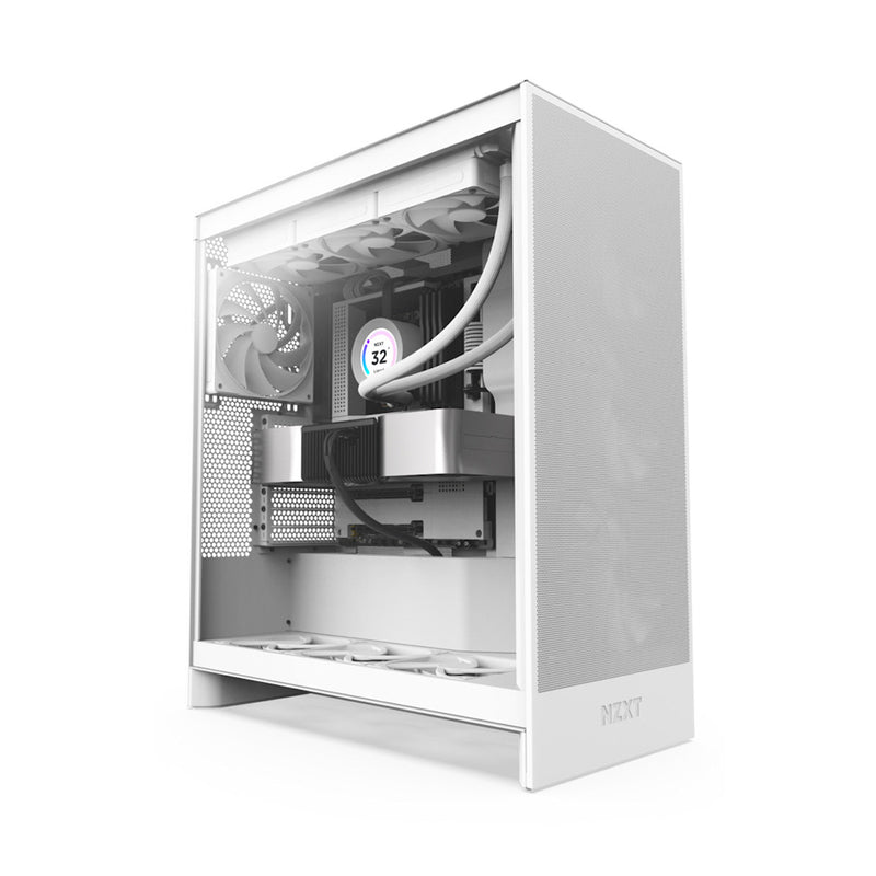 GABINETE NZXT (CM-H72FW-01) H7 FLOW  MID-TOWER ATX CASE - BLANCO-1