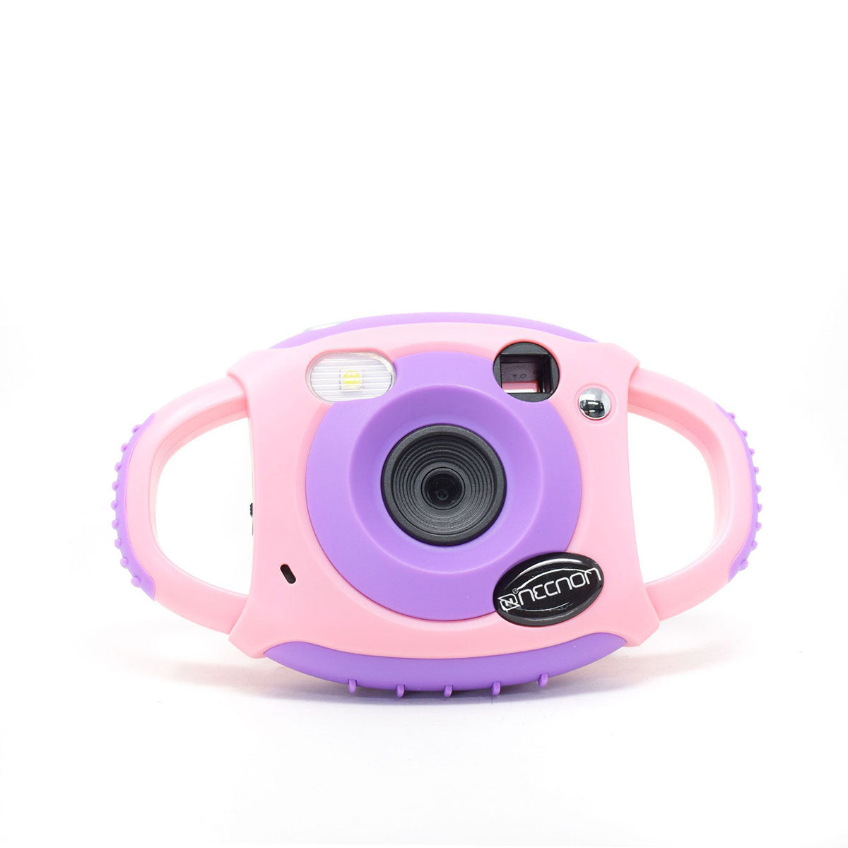 CAMARA DIGITAL INFANTIL NECNON (NCD-KIDSCAM-RS)8MP,RESISTE IMPACTOS,ROSA/MORADO.-1