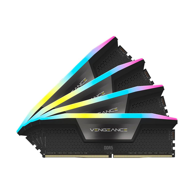 MEMORIA DIMM DDR5 CORSAIR (CMH128GX5M4B5600C40) 128GB 5600MHZ (4X32GB) VENGEANCE RGB,NEGRO CL40-77-1