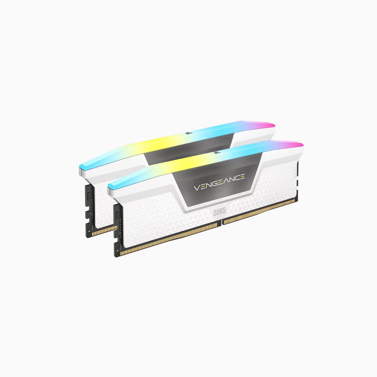 MEMORIA DIMM DDR5 CORSAIR (CMH32GX5M2B5200C40W) 32GB (2X16GB) 5200MHZ VENGEANCE RGB BLANCO