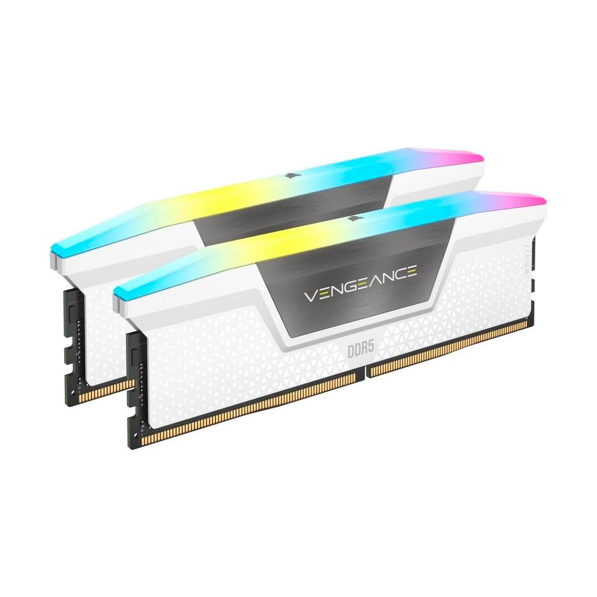 MEMORIA DIMM DDR5 CORSAIR (CMH64GX5M2B6400C32W) 64GB 6400MHZ (2X32GB) VENGEANCE RGB,BLANCO CL32-84