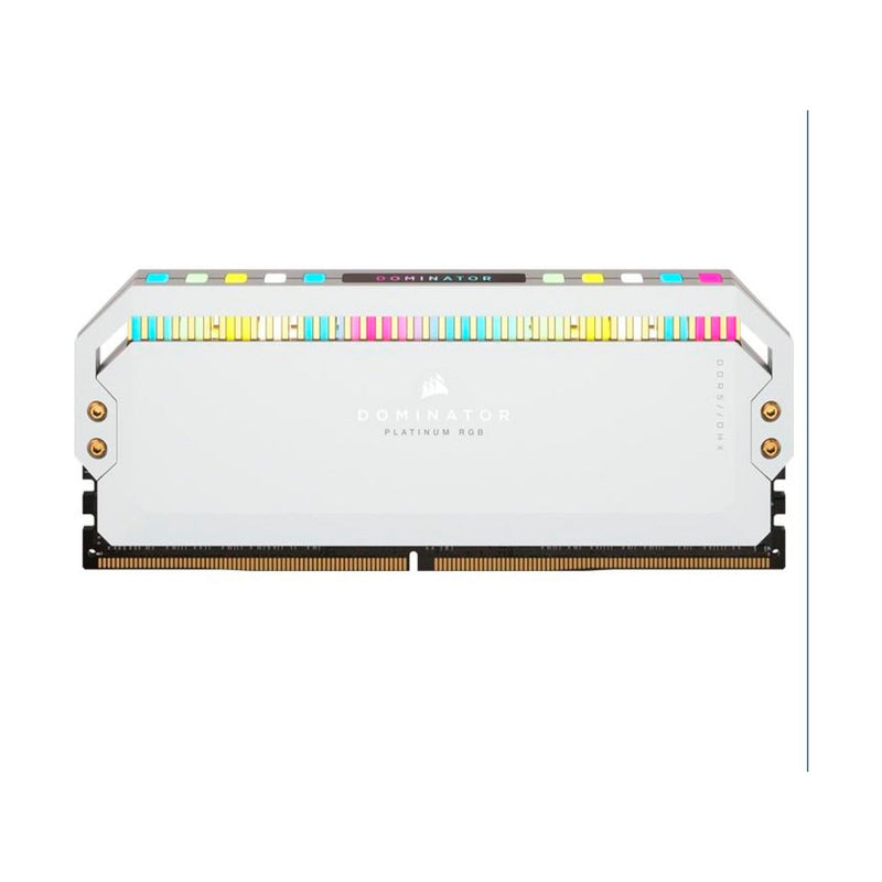 MEMORIA DIMM DDR5 CORSAIR (CMT64GX5M2B5200C40W) 64GB 5200MHZ (2X32GB) DOMINATOR PLATINUM RGB,BLANCO-1