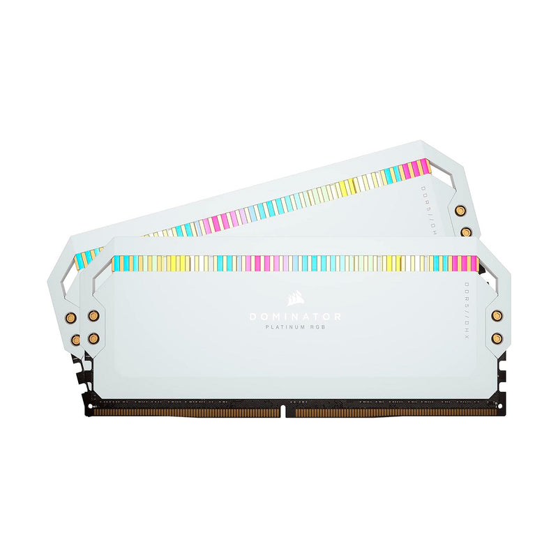 MEMORIA DIMM DDR5 CORSAIR (CMT64GX5M2B5600C40W) 64GB 5600MHZ (2X32GB) DOMINATOR PLATINUM RGB,BLANCO-1