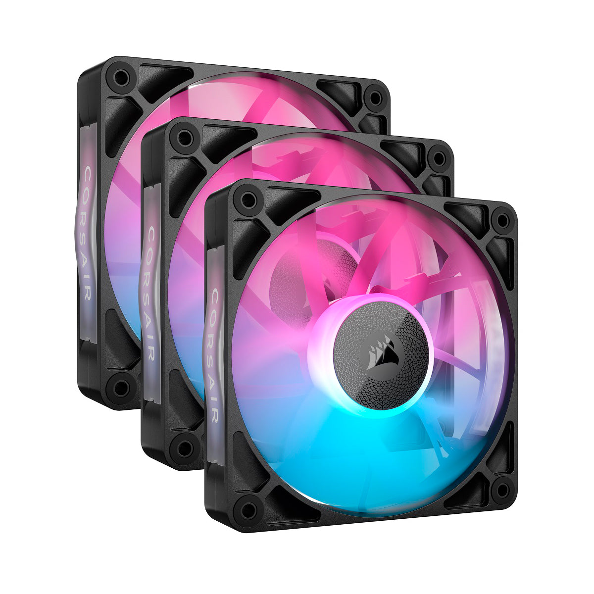 VENTILADOR P/GABINETE CORSAIR (CO-9051018-WW) ICUE LINK RX120 RGB,3 FAN,120MM,NEGRO-1