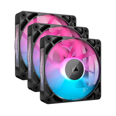 VENTILADOR P/GABINETE CORSAIR (CO-9051018-WW) ICUE LINK RX120 RGB,3 FAN,120MM,NEGRO-1