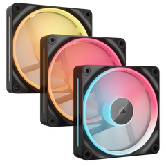 VENTILADOR GABINETE CORSAIR (CO-9051050-WW) ICUE LINK LX120 RGB, 3 FAN, 120MM, MAGNETICO, NEGRO-1