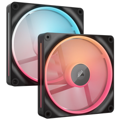 VENTILADOR GABINETE CORSAIR (CO-9051052-WW) ICUE LINK LX140-5 RGB,2 FAN, 140MM, MAGNETICO, NEGRO-1