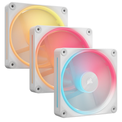 VENTILADOR GABINETE CORSAIR (CO-9051054-WW) ICUE LINK LX120 RGB, 3 FAN, 120MM, MAGNETICO, BLANCO-1