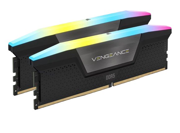 MEMORIA DIMM DDR5 CORSAIR (CMH64GX5M2B6000C30) 64GB 6000MHZ (2X32GB) VENGEANCE RGB,NEGRO C