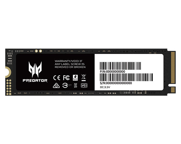 UNIDAD SSD M.2 PREDATOR 1TB (BL.9BWWR.118) GM7, 7200 MB/S