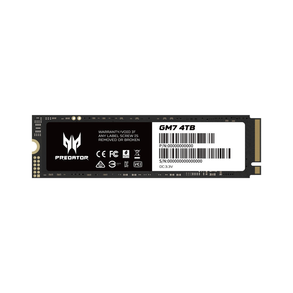 UNIDAD SSD M.2 PREDATOR 4TB (BL.9BWWR.120) GM7, 7200 MB/S