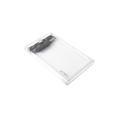 GABINETE P/DISCO DURO 2.5" ACTECK (AC-934688) ARMOR CLEAR, TRANSPARENTE, HC430,MAX 2TB,MICRO B-USB C-2
