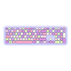 KIT TECLADO Y MOUSE INALAMBRICO ACTECK (AC-935173) CREATOR CHIC MK475,RF USB,1600 DPI,110 TEC,MORADO-2