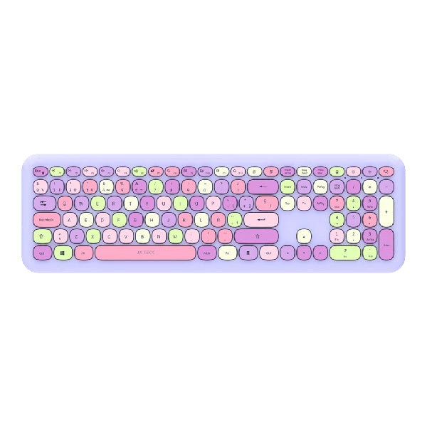 KIT TECLADO Y MOUSE INALAMBRICO ACTECK (AC-935173) CREATOR CHIC MK475,RF USB,1600 DPI,110 TEC,MORADO