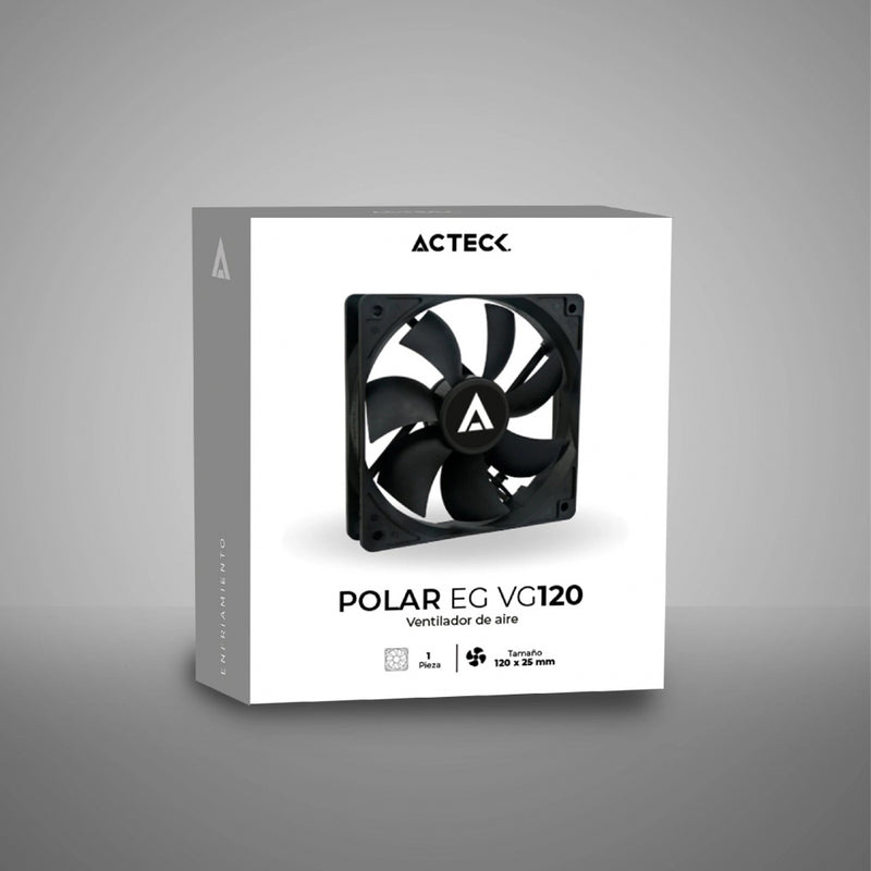 VENTILADOR P/GABINETE ACTECK (AC-938136) POLAR EG VG120,VENTILADOR 120MM,1200RPM,NEGRO-3