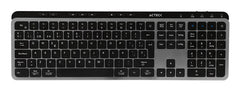 TECLADO INALAMBRICO ACTECK(AC-940085)INSPIRE KREA TI755,2,4GHZ + 2 BT,MEMBRANA,MULTIMEDIA,RECARGABLE,NEGRO-GRIS-1