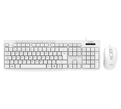 KIT TECLADO Y MOUSE ALAMBRICO ACTECK (AC-941792) CREATOR PRIME MK455,USB,105 TECLAS,1600DPI,BLANCO-1