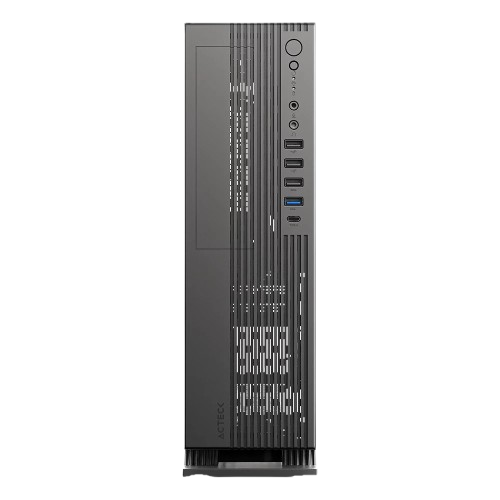 GABINETE ACTECK(AC-943079)ONEX SLIM GS450,SFX 500W,3*USB 2.0,USB 3.0,USB TIPO C 3.0,MIC+AUDIO,LECTOR SD,METALICO,NEGRO-1