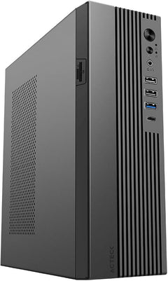 GABINETE ACTECK(AC-943086)ONEX SLIM GS450,SFX 400W,3*USB 2.0,USB 3.0,USB TIPO C 3.0,MIC+AUDIO,LECTOR SD,METALICO,NEGRO-1