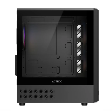 GABINETE ACTECK(AC-943819)ZYRON GC606,MAX M-ATX,S/FUENTE,1*USB A 3.0, 1*USB A 2.0,3FAN 120 MM FRGB,PANEL CRISTAL+FRENTE RANURADO,NEGRO-2