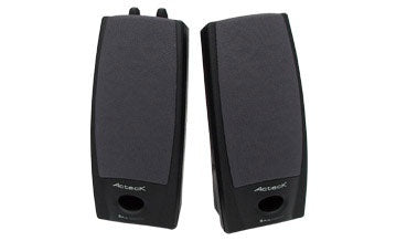 BOCINAS 2.0 ACTECK (AUBO-014) AX-2500,6 W RMS,AUX  3.5,NEGRO-1
