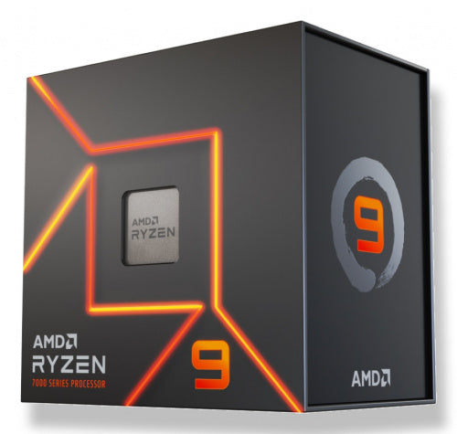 PROCESADOR AMD (100-100000590WOF) RYZEN 9 7900 S-AM5 12 CORE 3.7GHZ, 65W C/GRAF S/FAN