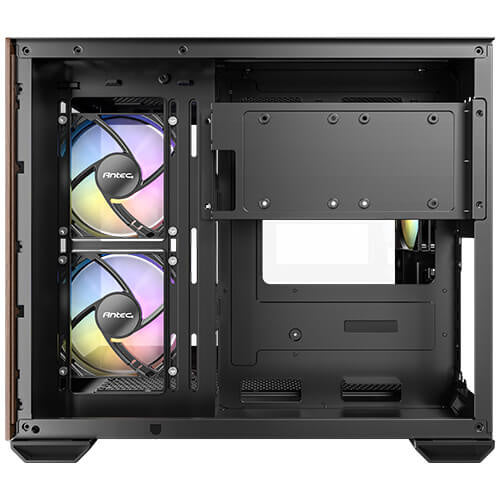 GABINETE ANTEC (CX600M WOOD ARGB_B) CX600M WOOD ARGB, MICRO-ATX, ITX, S/FUENTE