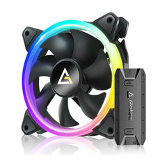 VENTILADOR P/GABINETE ANTEC (NEON 120 ARGB) 1 FAN 120MM ARGB,1600 RPM,NEGRO-2