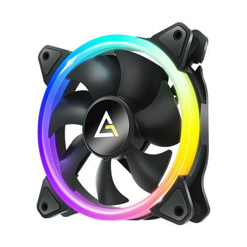 VENTILADOR P/GABINETE ANTEC (NEON 120 ARGB) 1 FAN 120MM ARGB,1600 RPM,NEGRO-1