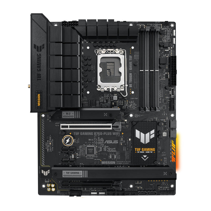 MOTHERBOARD ASUS (TUF GAMING B760-PLUS WIFI) SOCKET 1700 13A,4*DDR5,HDMI,DP,PCIE-5.0,WIFI6,ATX