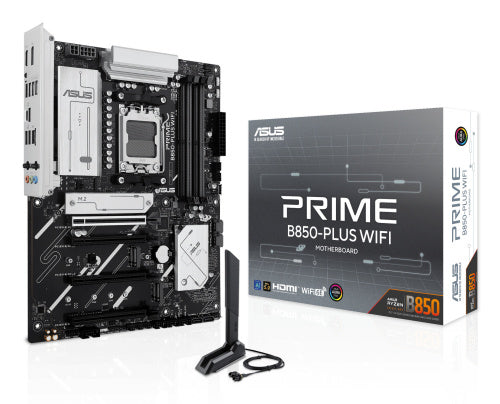 MOTHERBOARD ASUS (PRIME B850-PLUS WIFI) SOCKET AM5,4*DDR5,HDMI,DP,PCIE-5.0,WIFI6E,ATX