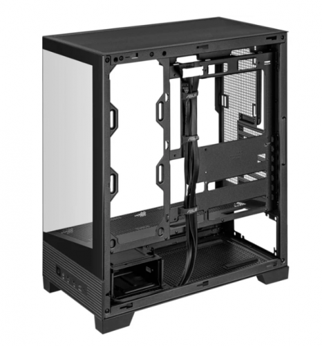 GABINETE ASUS (A31 TG BLACK) NEGRO, VIDRIO TEMPLADO,SOPORTA BTF, MT, S/FUENTE