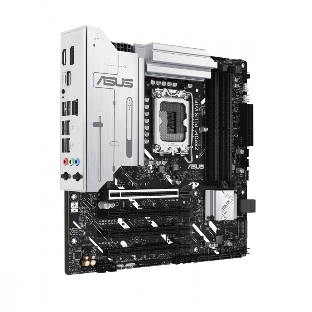 MOTHERBOARD ASUS (PRIME Z890M-PLUS WIFI) SOCKET 1851,4*DDR5,HDMI,USB-C,VGA,PCIE-4.0,WIFI7,MICRO ATX-2