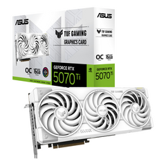 TARJETA DE VIDEO ASUS (TUF-RTX5070TI-O16G-WHITE-GAMING) 16GB GDDR7, 256BIT, PCI-E 5.0,2*HDMI,3*DP2.1B,TRI FAN-1
