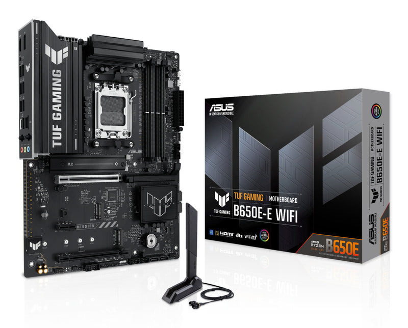 MOTHERBOARD ASUS (TUF GAMING B650E-E WIFI) SOCKET AM5,4*DDR5,HDMI,DP,PCIE-5.0,ATX-1