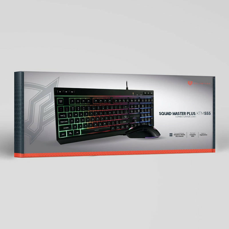 KIT TECLADO Y MOUSE ALAMBRICO BALAM RUSH (BR-936286) SQUAD MASTER PLUS KTM555,105 TEC,7200 DPI,NEGRO-1