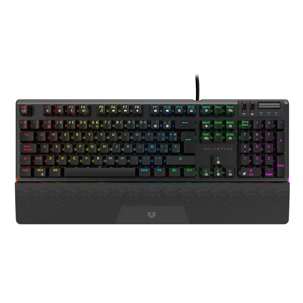 TECLADO MECANICO BALAM RUSH (BR-936781) DOMINATE EXPERT GK979,SWITCH RED,105 TECLAS,RGB,NEGRO