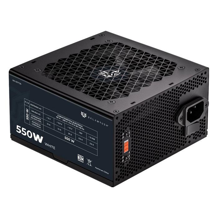 FUENTE DE PODER BALAM RUSH (BR-937726) PULSAR 550PR,550W,80 PLUS WHITE,VENT 120MM,NEGRO