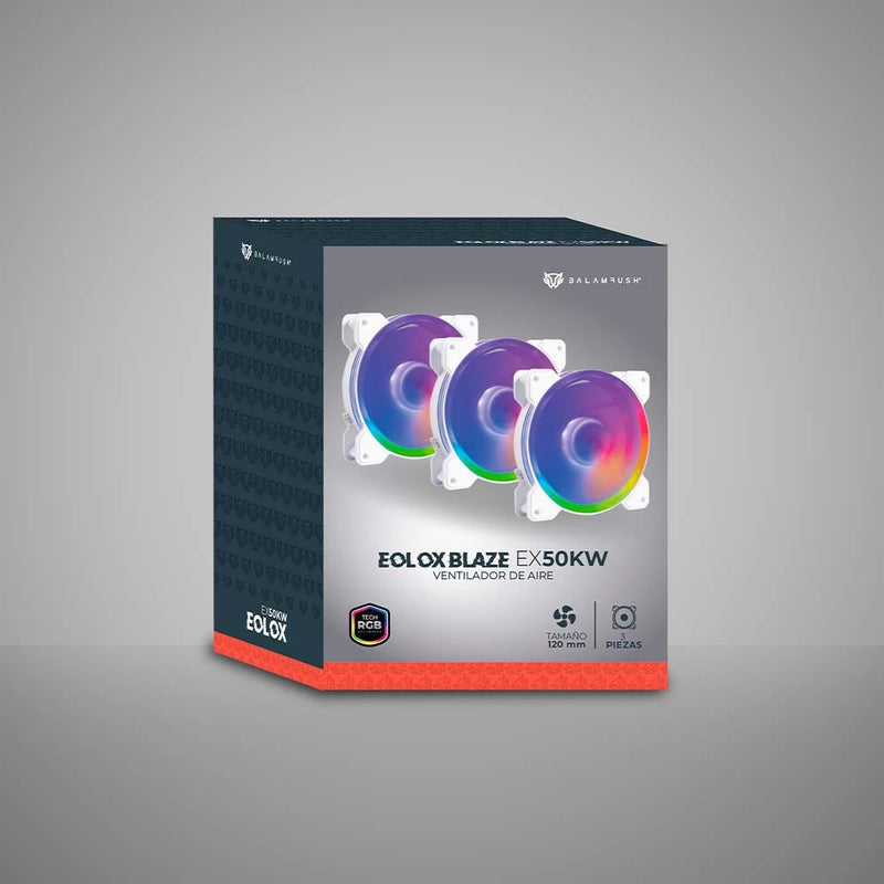 VENTILADORES P/GABINETE BALAM RUSH (BR-937993) EOLOX BLAZE EX50KW,RGB,120 MM,3 FAN,BLANCO-4