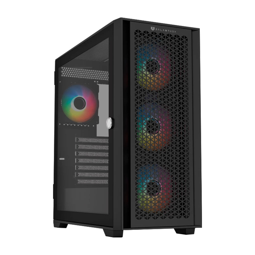 GABINETE BALAM RUSH (BR-938792) CARBONO TWIN MATE 7000,ATX,1*USB 3.0,DOBLE PANEL,4 FAN,NEGRO