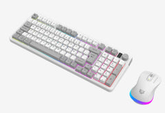 KIT TECLADO Y MOUSE INALAMBRICO BALAM RUSH(BR-940436)SQUAD CONQUEST PRO KG525,TECLADO 85%,MOUSE OPTICO 7200 DPI,RGB,RECARGABLE,BLANCO-2