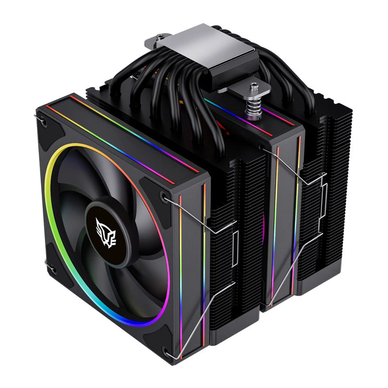 VENTILADOR P/CPU BALAM RUSH(BR-942003)HELIUX PRO HEX70,RGB,6 PIPAS,TDP 270W,AMD/INTEL,2*FAN 120MM,PWN 4 PIN+ARGB 3 PIN,NEGRO-2